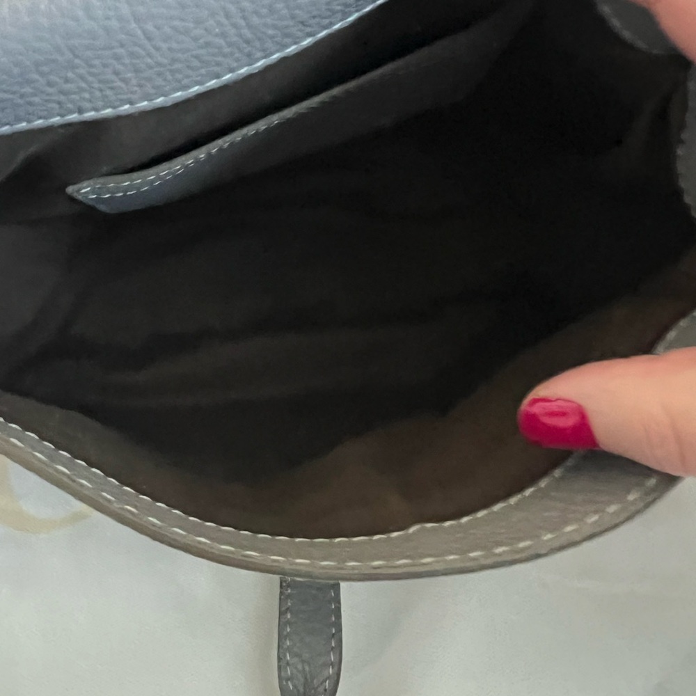 Chloe Marcie large Saddle bag grey - Picture 5 of 13